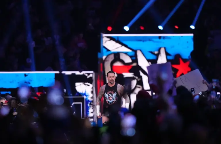 CM Punk at the Royal Rumble two years ago.