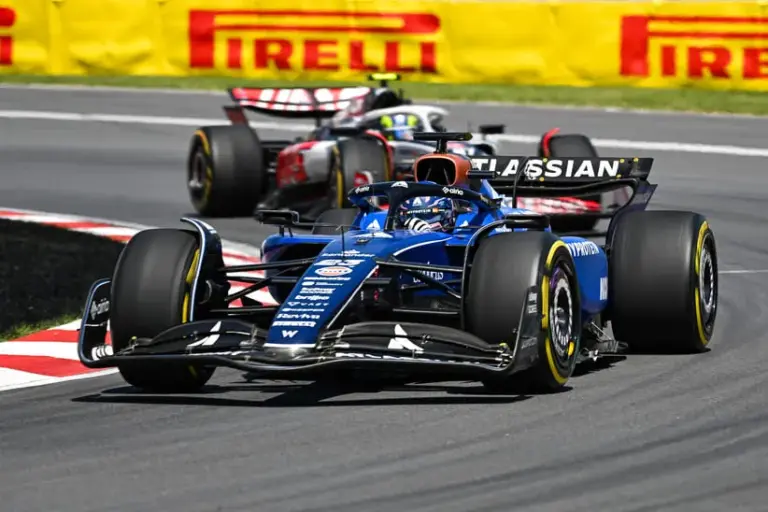 Jun 15, 2025; Montreal, Quebec, Canada; Williams driver Alexander Albon (23) during the F1 Canadian Grand Prix at Circuit Gilles-Villeneuve.