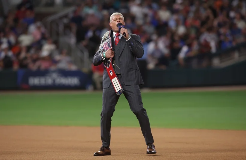 Cody Rhodes with the WWE belt