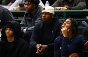 Chris Paul looking from the stands