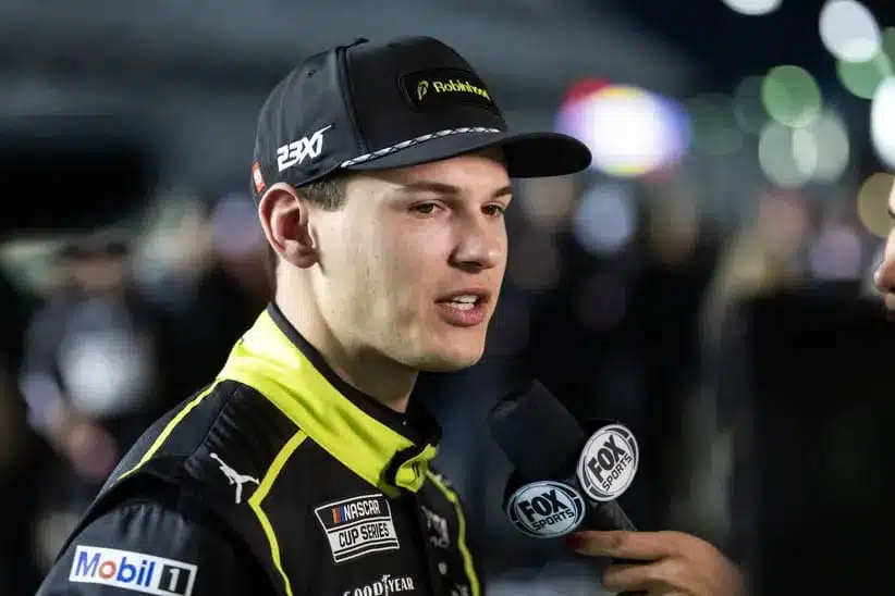 Feb 11, 2026; Daytona Beach, Florida, USA; NASCAR Cup Series driver Corey Heim (67) during qualifying for the Daytona 500 at Daytona International Speedway.