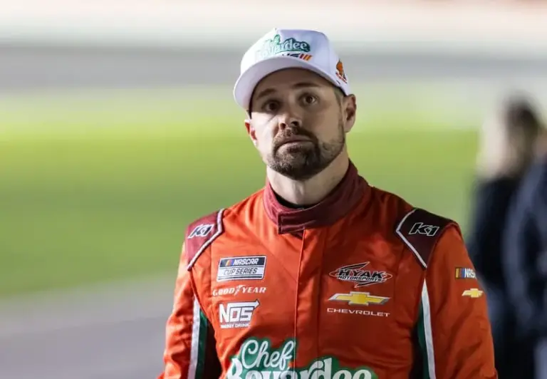 Feb 11, 2026; Daytona Beach, Florida, USA; NASCAR Cup Series driver Ricky Stenhouse Jr. (47) during qualifying for the Daytona 500 at Daytona International Speedway.
