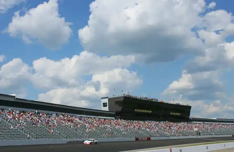 May 4, 2008; Rockingham, NC, USA; ARCA RE/MAX Series driver Joey Logano (25) during the Carolina 500 at the Rockingham Speedway.