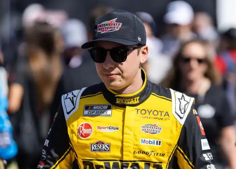 Feb 15, 2026; Daytona Beach, Florida, USA; NASCAR Cup Series driver Christopher Bell (20) during the 68th running of the Daytona 500 at Daytona International Speedway.