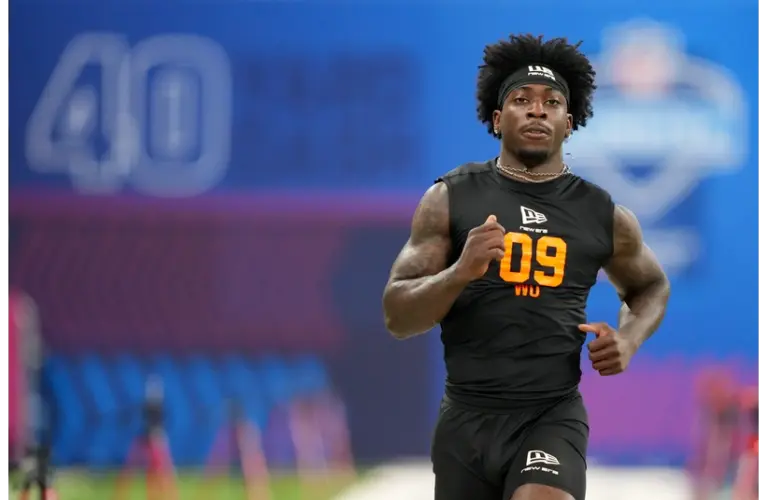 Zachariah Branch at the NFL Scouting Combine