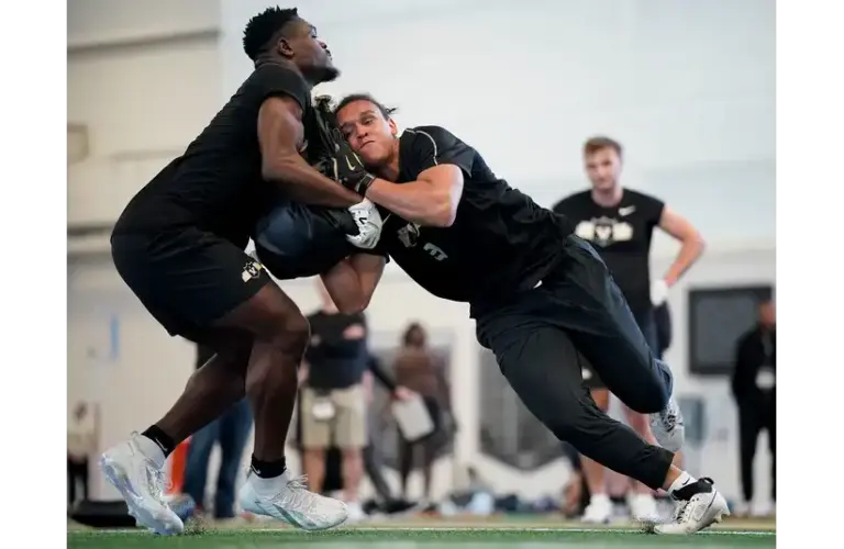 Eli Stowers at Vanderbilt's Pro Day