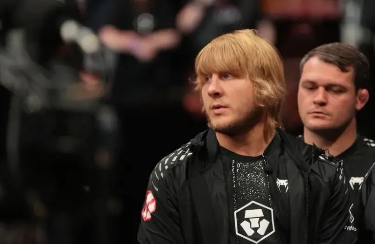 UFC fighter Paddy Pimblett attends the fight.