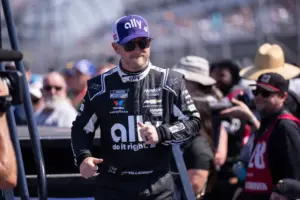 Mar 22, 2026; Darlington, South Carolina, USA; Hendrick Motorsports Alex Bowman (48) comes out for the Goodyear 400 at Darlington Raceway.