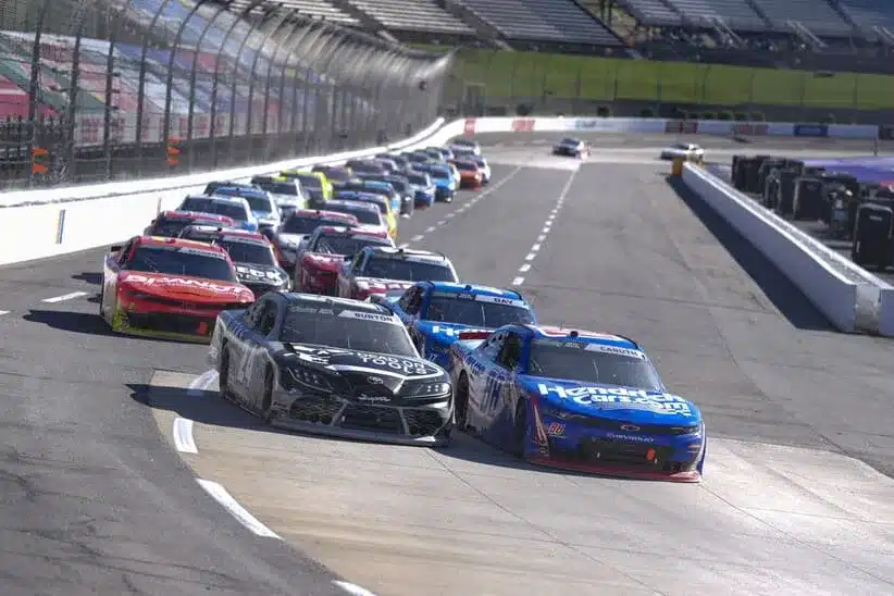 Sam Hunt Racing Driver Harrison Burton at Martinsville.