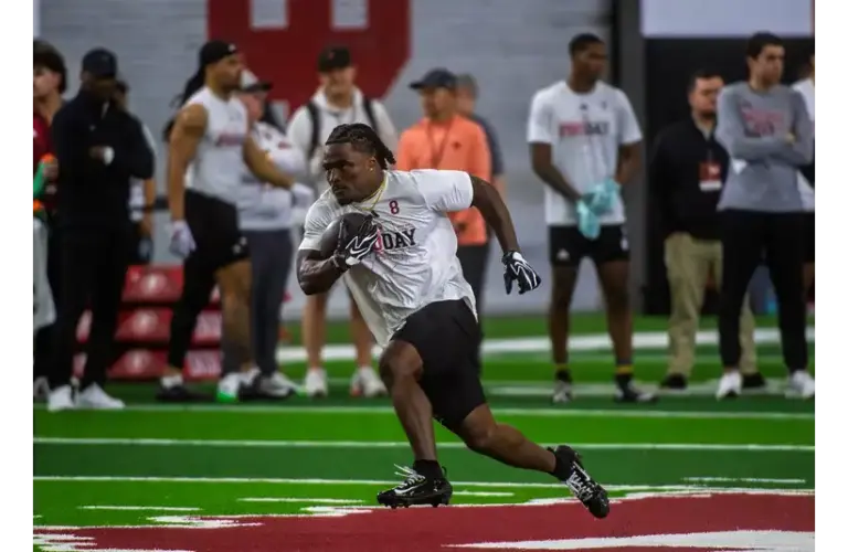 Kaelon Black at the Indiana Pro Day