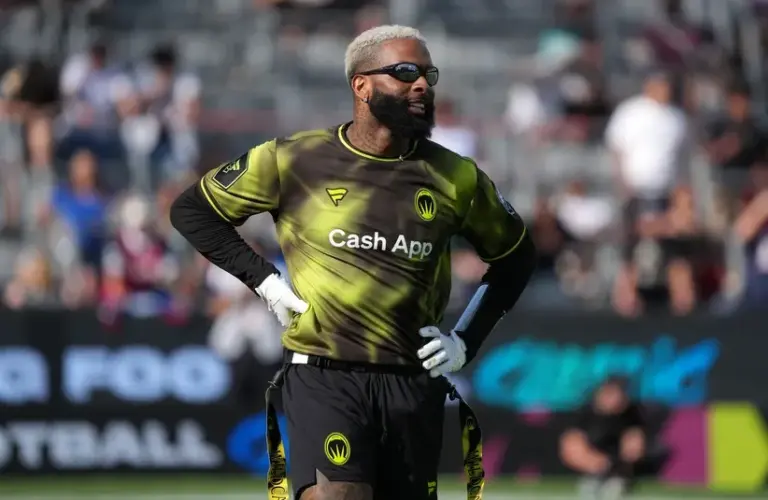 Wildcats FFC receiver Odell Beckham Jr. during the Fanatics Flag Football Classic.