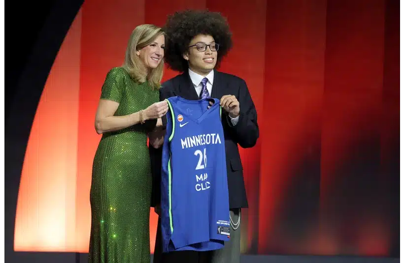 Olivia Miles getting selected 2nd Overall by the Minnesota Lynx in the 2026 WNBA Draft
