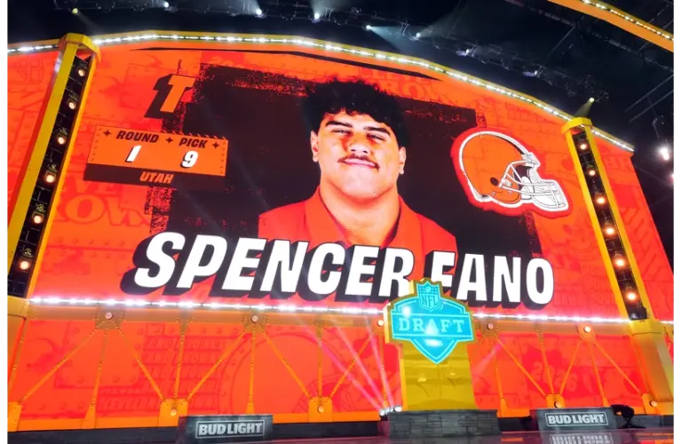 Spencer Fano Selected by Cleveland Browns 9th Overall