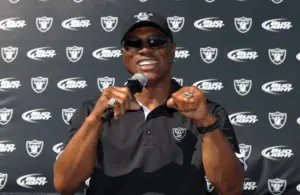 Oakland Raiders former player Rod Martin attends the game against the San Diego Chargers.