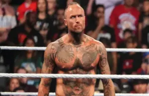 Aleister Black Posing In A WWE Ring During A Match