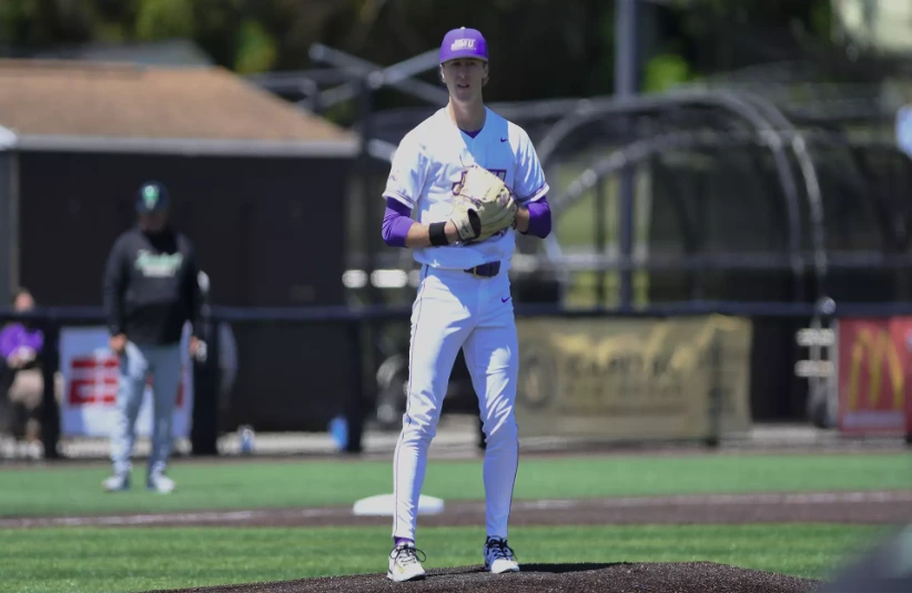 James Madison pitcher Tyler Lutz