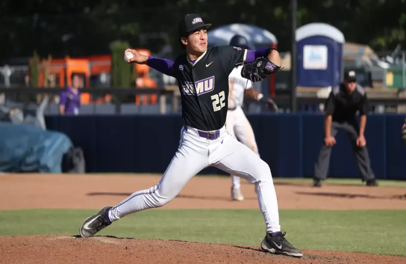 James Madison Pitcher Trey Campos