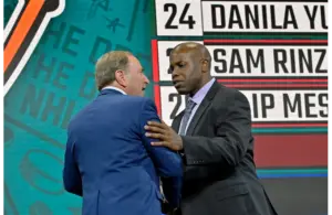 Sharks GM Mike Grier on draft floor