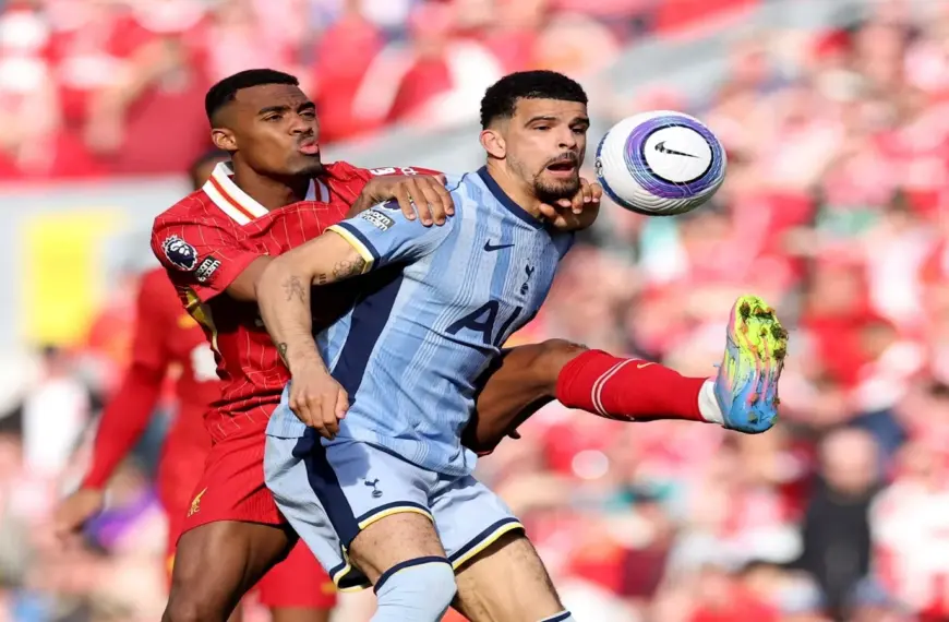 Tottenham Hotspur player Dominic Solanke in action.