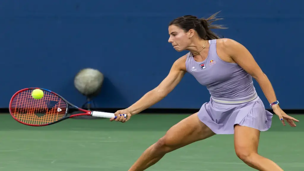 Emma Navarro of the United States in action.