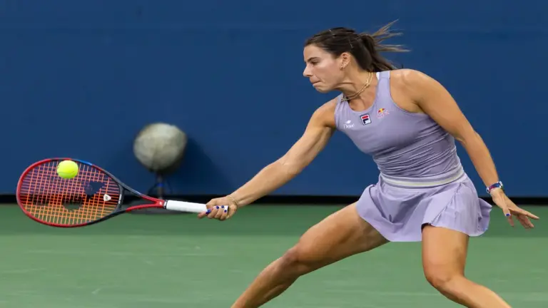 Emma Navarro of the United States in action.