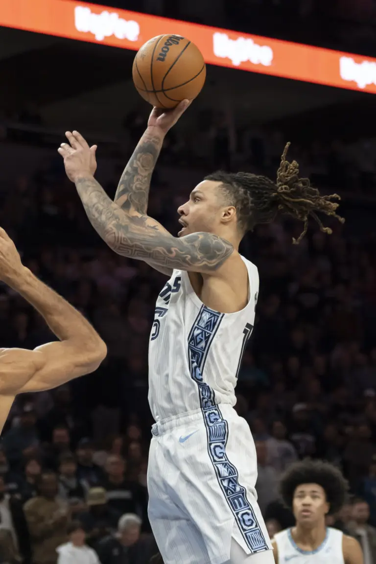Memphis Grizzlies Forward Brandon Clarke shooting the basketball