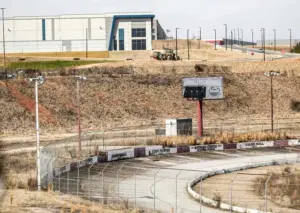 Scenes of the former Greenville-Pickens Speedway and the construction of the Speedway Industrial Park in Easley, SC in February 2026.