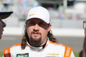 Feb 14, 2026; Daytona Beach, Florida, USA; O’Reilly Auto Parts Series driver Josh Williams (92) during qualifying for the United Rentals 300 at Daytona International Speedway.