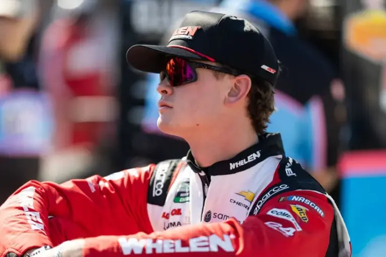 Feb 14, 2026; Daytona Beach, Florida, USA; NASCAR O’Reilly Auto Parts Series driver Jesse Love (2) during qualifying for the United Rentals 300 at Daytona International Speedway.
