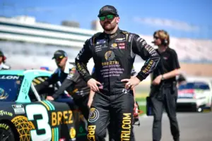 Mar 14, 2026; Las Vegas, Nevada, USA; Richard Childress Racing driver Austin Dillon (3) during qualifying at Las Vegas Motor Speedway.