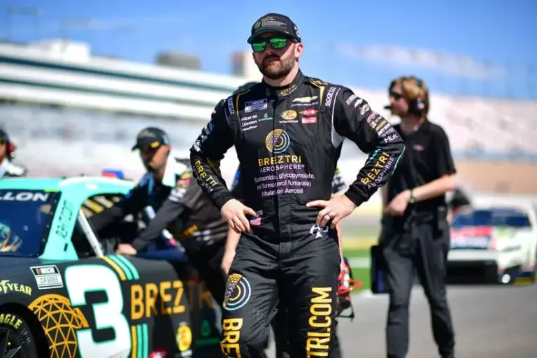 Mar 14, 2026; Las Vegas, Nevada, USA; Richard Childress Racing driver Austin Dillon (3) during qualifying at Las Vegas Motor Speedway.