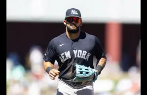 New York Yankees outfielder Jasson Dominguez