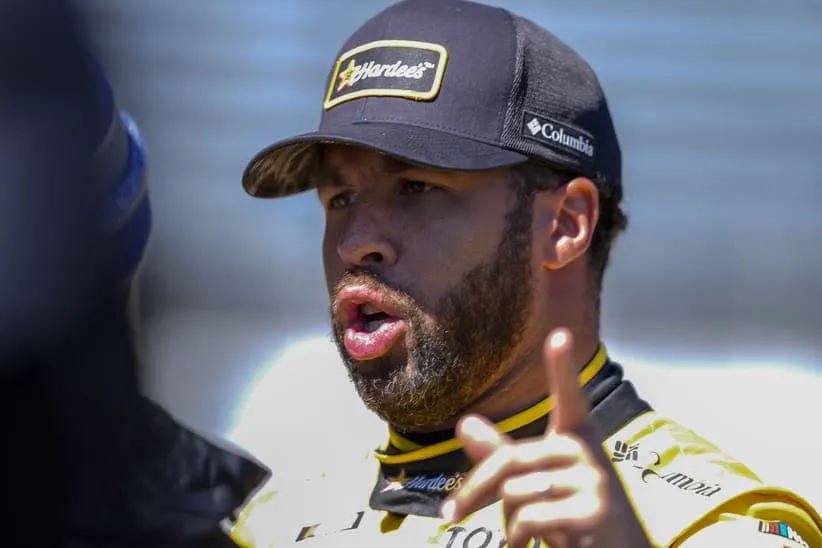Mar 29, 2026; Martinsville, Virginia, USA; 23XI Racing driver Bubba Wallace (23) during practice at Martinsville Speedway.