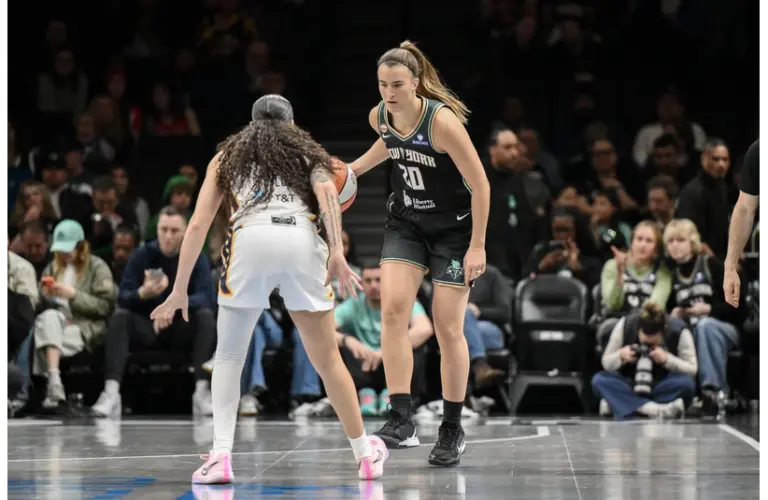 Sabrina Ionescu in Preseason vs Fever