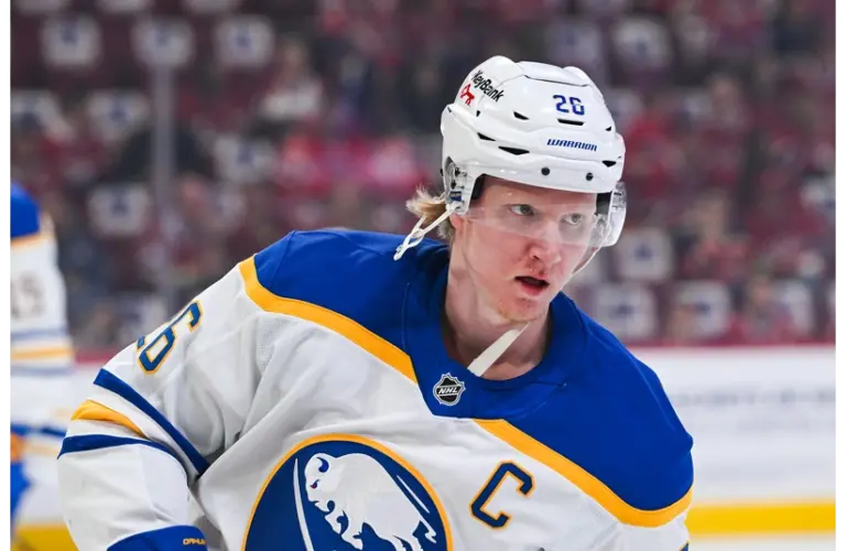 Sabres captain Dahlin skating in Montreal