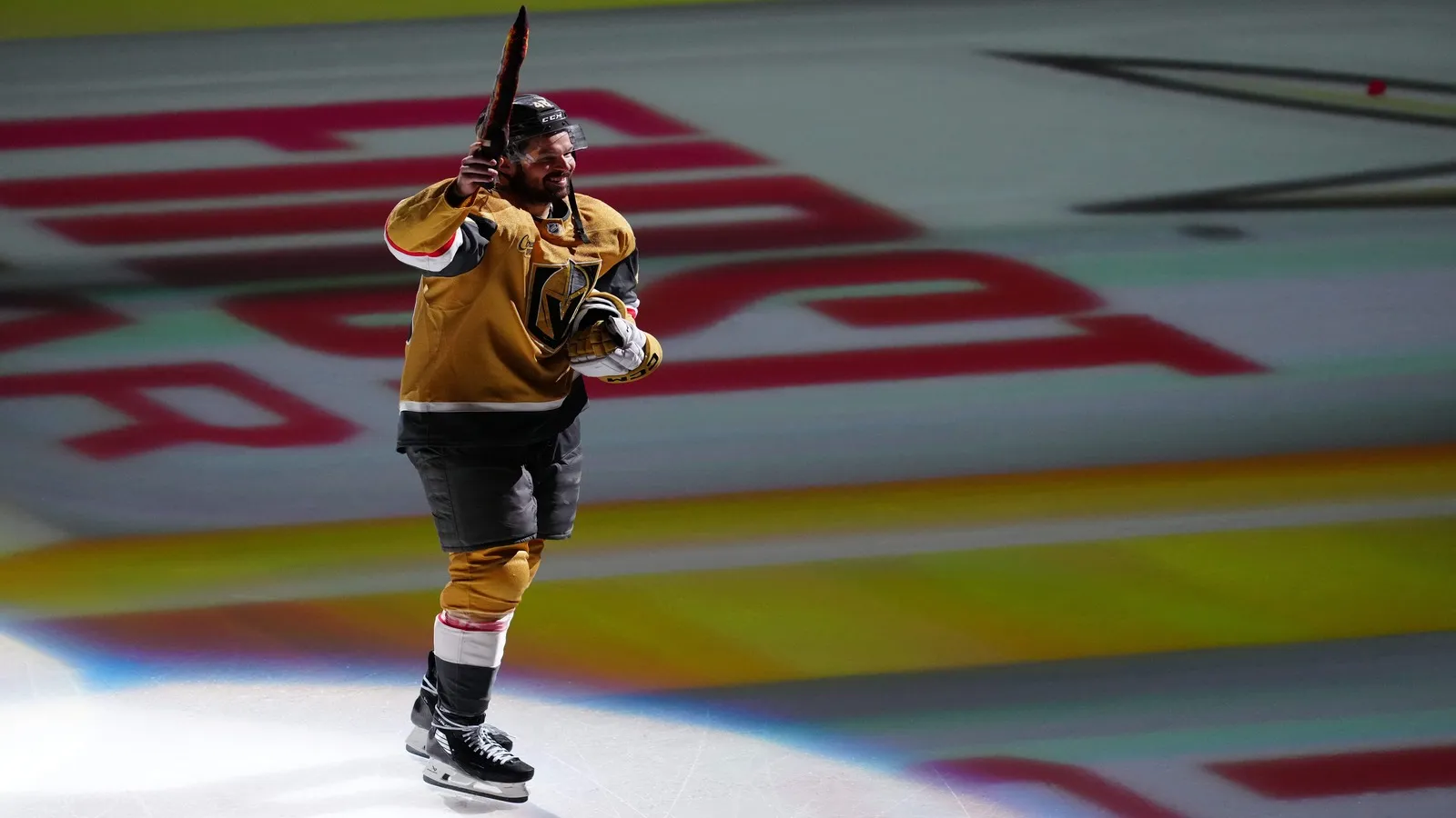 Vegas Golden Knights center Tomas Hertl (48) celebrates.
