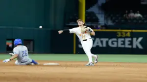 Feb 27, 2026; Arlington, TX, USA; UCLA vs, Tennessee during the Amegy Bank College Baseball Series at Globe Life Field.