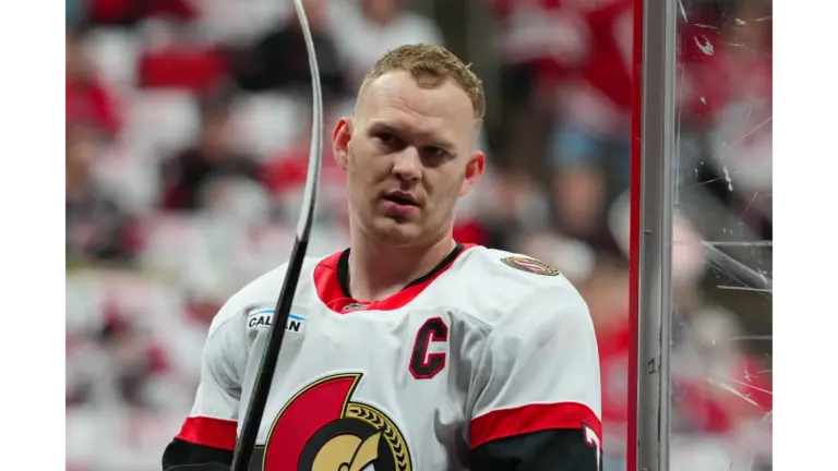 Tkachuk on the ice