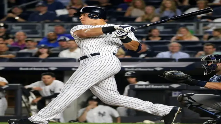 Aaron Judge on September 8, 2016 batting for the Yankees.