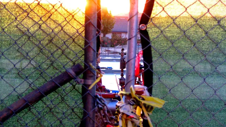 Locked fence symbolizes the Lockout