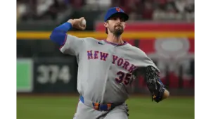 Clay Holmes pitching in Arizona