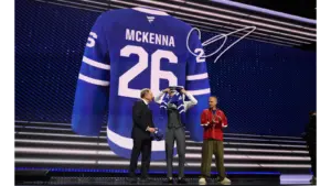 McKenna going up on stage