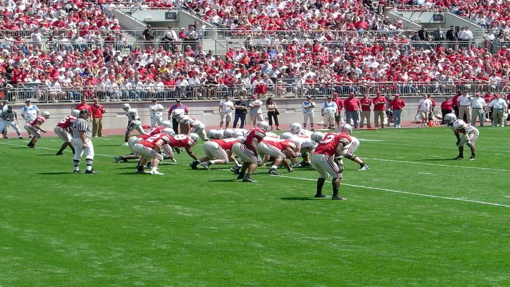 The Scarlet Gray Scrimmage game at Ohio State University.