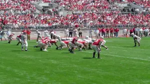 The Scarlet Gray Scrimmage game at Ohio State University.