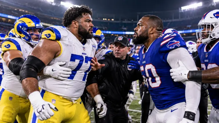 Alaric Jackson Punches Bradley Chubb After Bills-Rams Game