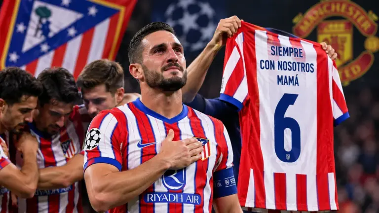 Atlético Honors Koke After Mother's Death in Win Over Man United