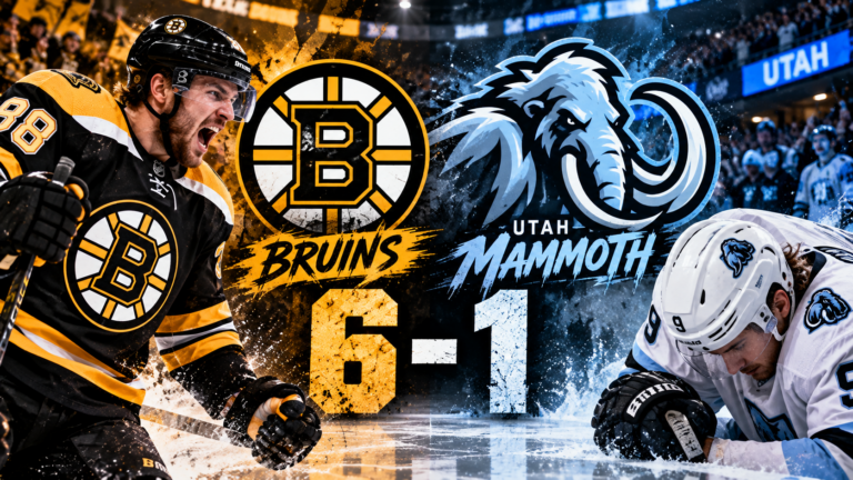 Bruins beat Mammoth 6-1