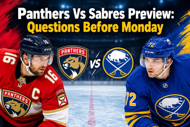 Panthers Vs Sabres Preview: Questions Before Monday