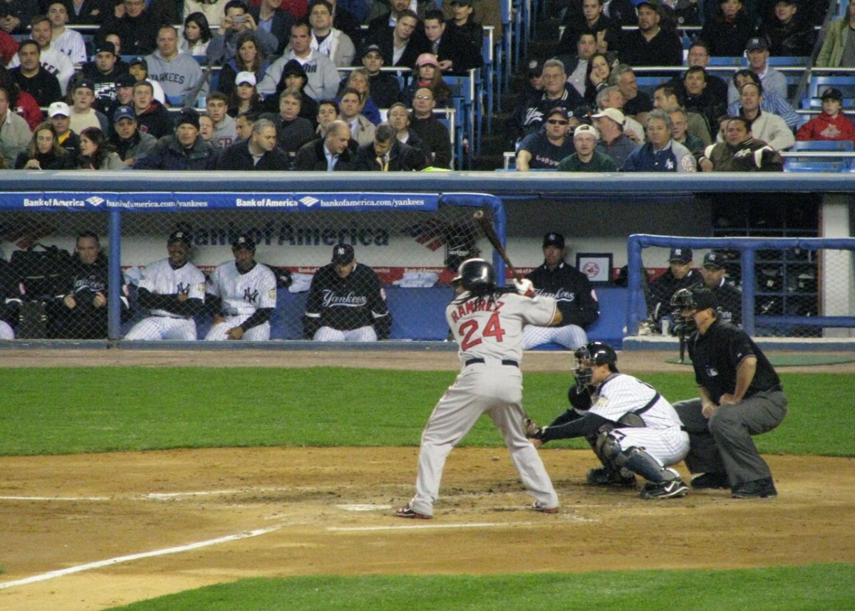 Manny Ramirez, who holds the postseason home run record with 29, at bat in 2008