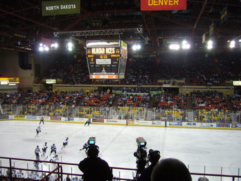 Denver Pioneers Alaska Anchorage series is played at Sullivan Arena, shown here during a 2011 hockey game